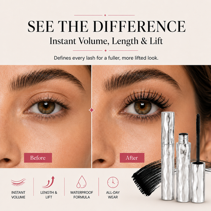 LAST DAY⏰ - BUY 1 GET 1 FREE✨Waterproof Curling & Lengthening Mascara