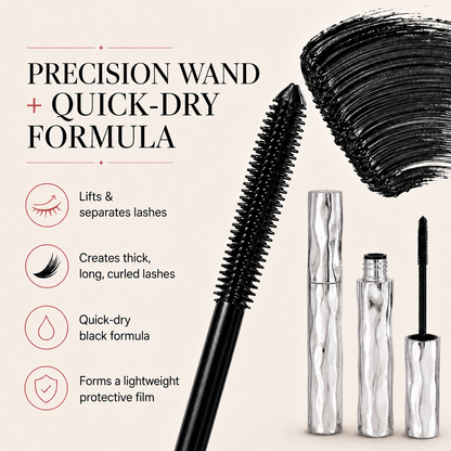 LAST DAY⏰ - BUY 1 GET 1 FREE✨Waterproof Curling & Lengthening Mascara